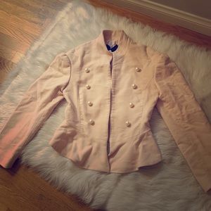 Zara solider style jacket with pearls